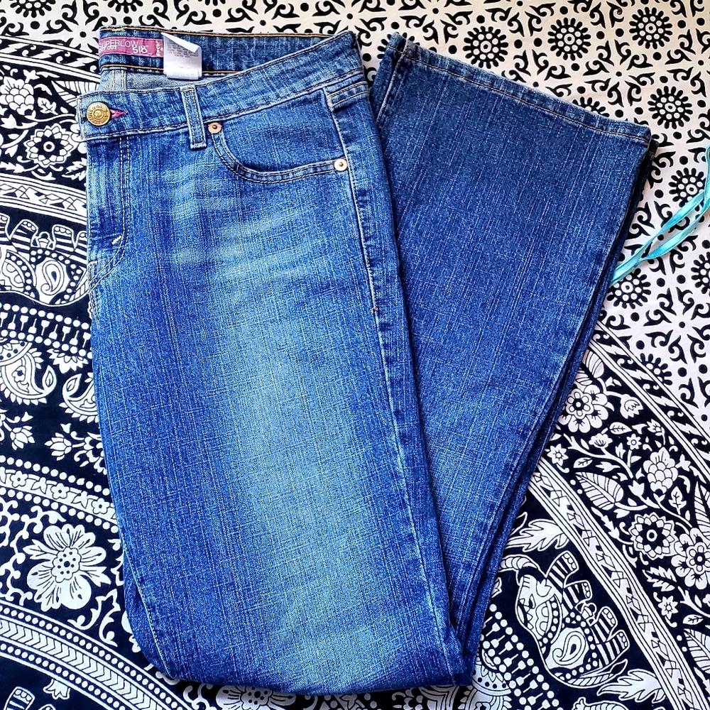 13 long levi flare jeans